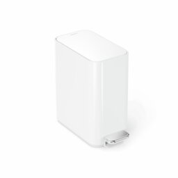 Simplehuman 5L Slim Bathroom Pedal Bin - White - thumbnail 2
