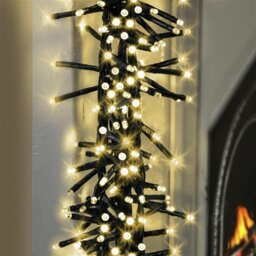 Premier Decorations Warm White LED Christmas Cluster Lights - thumbnail 2