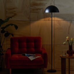 Habitat Modern Mushroom Floor Lamp - Black - thumbnail 2
