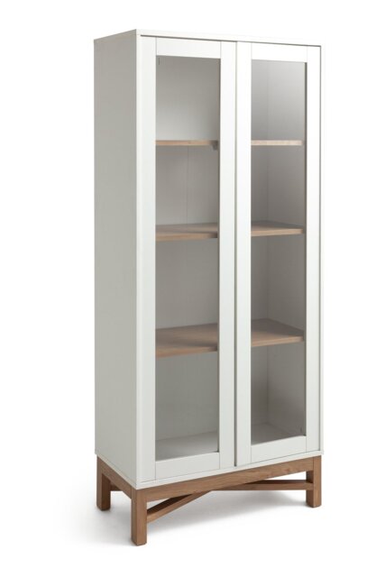 Habitat Zander Display Unit - White & Oak Effect - image 1
