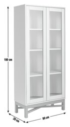 Habitat Zander Display Unit - White & Oak Effect - thumbnail 2