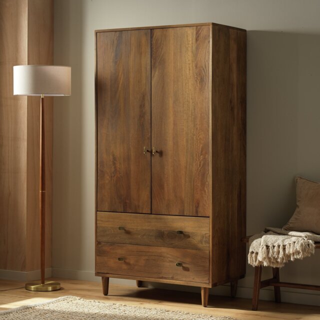 Habitat Armi 2 Door 2 Drawer Wardrobe - Brown - image 1