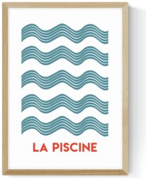 East End Prints La Piscine Oak Frame Art Print - A2 - thumbnail 2
