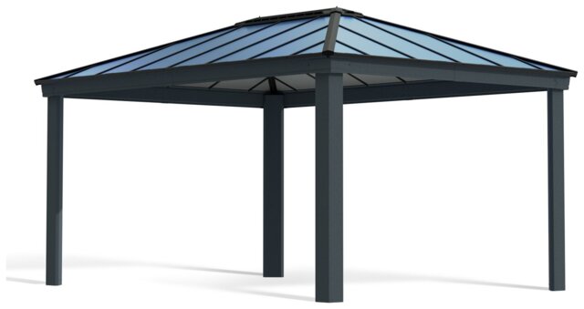 Palram Canopia Dallas Grey Garden Gazebo 12 x 16ft - image 1