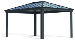 Palram Canopia Dallas Grey Garden Gazebo 12 x 16ft - thumbnail 1