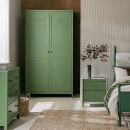 Habitat Bronte 3 Piece 2 Door Wardrobe Set - Green - thumbnail 2