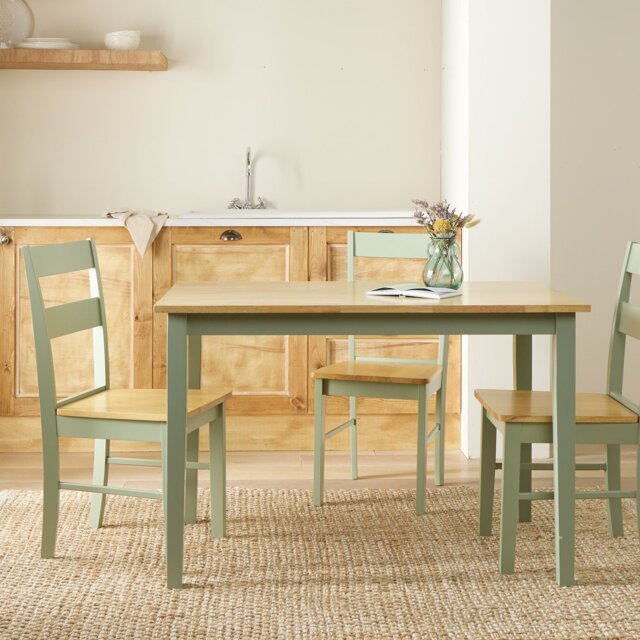 Argos Home Chicago Wooden 4 Seater Dining Table - Sage - image 1