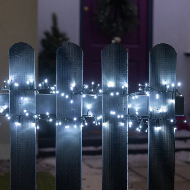 Habitat 480 White Multifunction LED Christmas Tree Lights - image 1