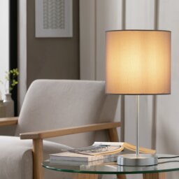 Argos Home Satin Stick Table Lamp - Flint Grey - thumbnail 2