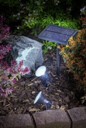 Smart Solar Warm White Solar Spot String Lights - Set of 10 - thumbnail 2