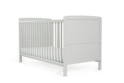 Baby Elegance Travis Baby Cot Bed with Mattress - Grey - thumbnail 2