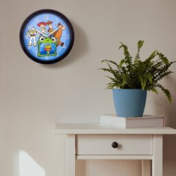 Disney Toy Story 5 Kids Wall Clock - Black & Blue - thumbnail 2