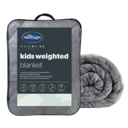 Silentnight Wellbeing Kids Grey Weighted Blanket - 150x100cm - thumbnail 1