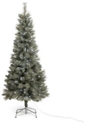 Habitat 6ft Pre lit Silver Snowy Christmas Tree - thumbnail 2