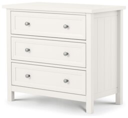 Julian Bowen Maine 5 Drawer Chest - White - thumbnail 1