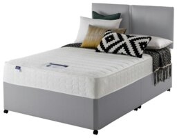 Silentnight Hatfield Double Memory Divan Bed - Grey
