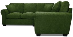 Argos Home Taylor Fabric Corner Sofa - Green - thumbnail 2