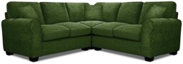 Argos Home Taylor Fabric Corner Sofa - Green - thumbnail 1
