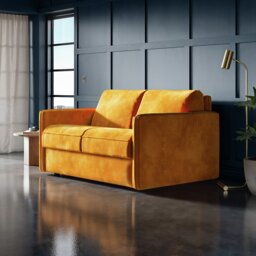 Jay-Be Slim Fabric 2 Seater Sofa Bed - Light Grey - thumbnail 2