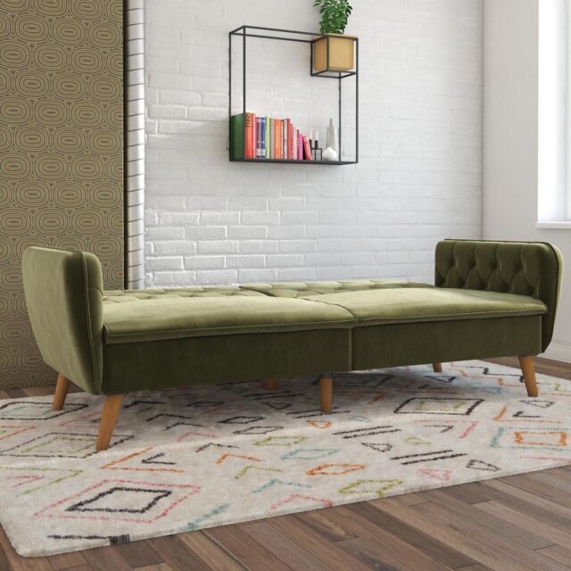 Novogratz Tallulah Velvet Clic Clac - Green - image 1