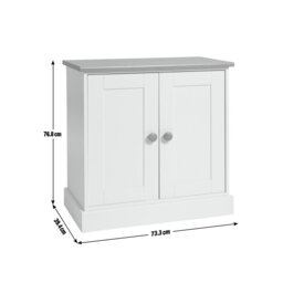 Argos Home Winchester 2 Door Sideboard - Cream - thumbnail 2