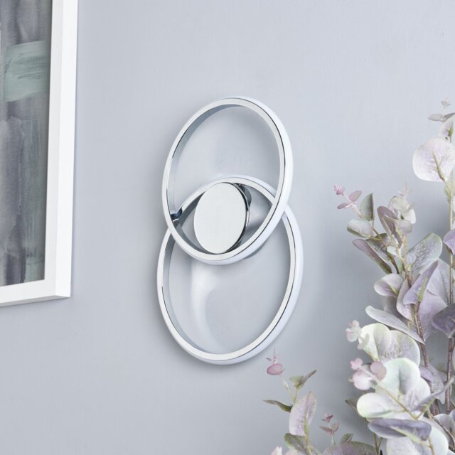 BHS Eye Metal LED Wall Light - Chrome - image 1