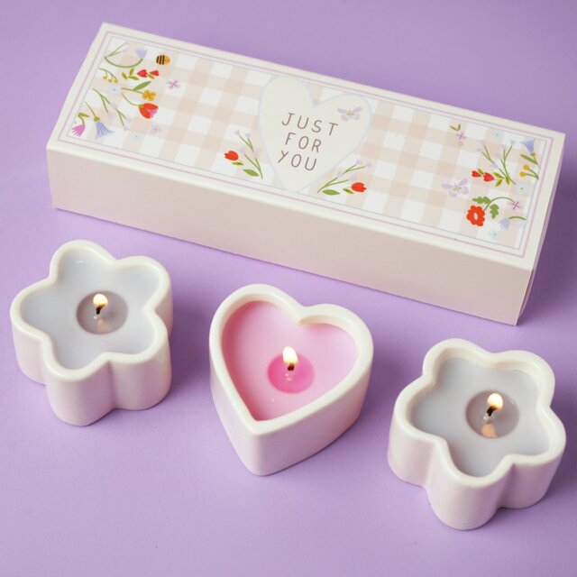 Widdop Love Life Mini Candle Gift Set Of 3 - Just For You - image 1