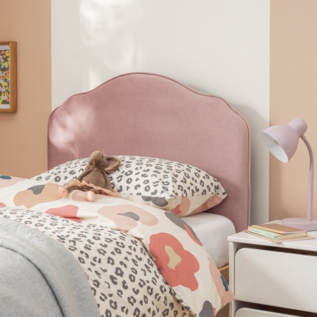 Habitat Kids Sophia Velvet Single Bed Frame - Pink - image 1
