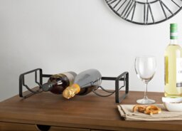 Argos Home Stacking Wine Rack - Black - thumbnail 1