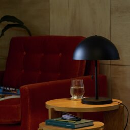 Habitat Mushroom 40cm Metal Table Lamp - Black - thumbnail 2