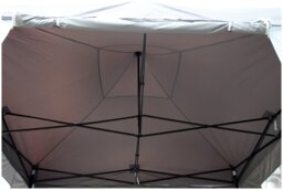 All Seasons 3m x 3m Pop Up Garden Gazebo & Side Panels- Grey - thumbnail 2