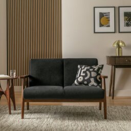 Argos Home Watson Fabric 2 Seater Sofa - Grey - thumbnail 2