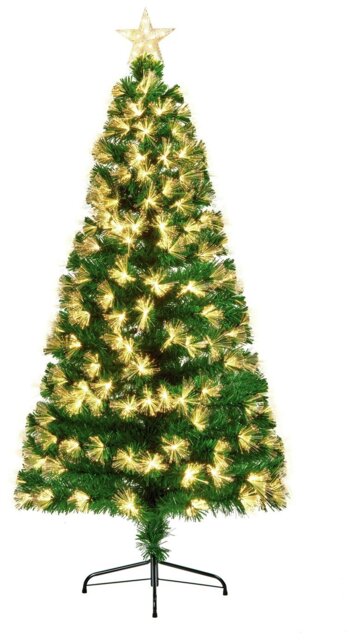 Premier Decorations 5ft Fibre Optic Starburst Christmas Tree - image 1