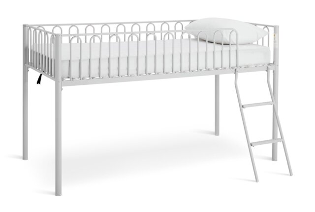 Argos Home Single Metal Midsleeper Bed Frame - Grey - image 1