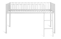 Argos Home Single Metal Midsleeper Bed Frame - Grey - thumbnail 2