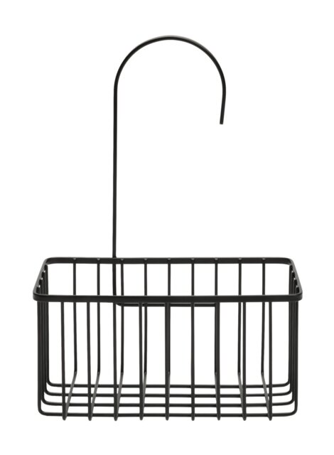 Argos Home Shower Basket With Hook - Black - image 1