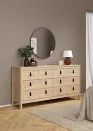 Tvilum Madrid 8 Drawer Chest - Oak - thumbnail 2