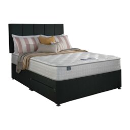 Silentnight Marlow 1000 Pocket Memory Double 2 Drawer Divan Bed - Charcoal - thumbnail 2