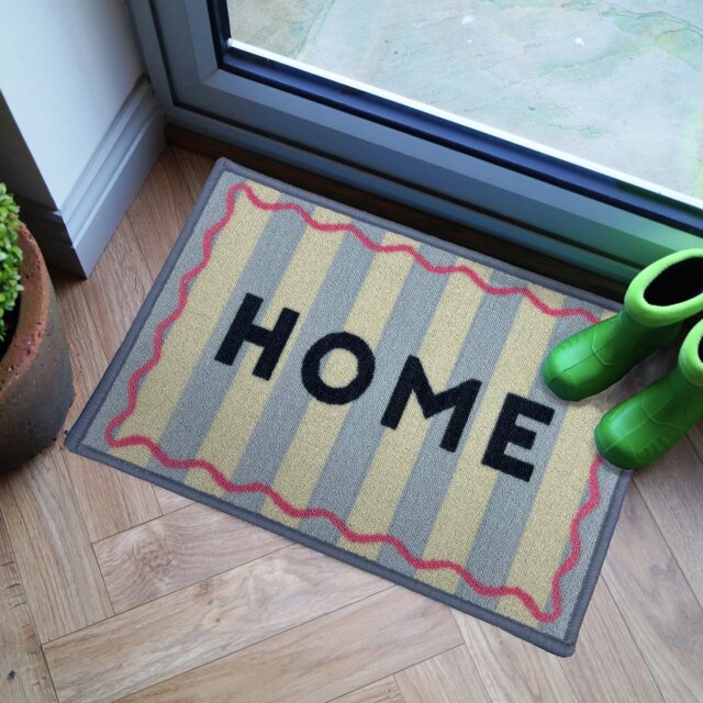 Primeur Mighty Mats Home Stripe Natural Doormat - 60x40cm - image 1