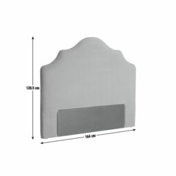 Habitat Daphne Velvet Kingsize Headboard - Olive - thumbnail 2