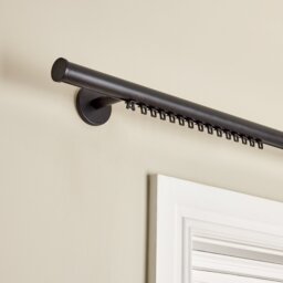 Argos Home Black Curtain Track - 200cm - thumbnail 1