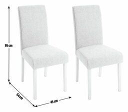 Argos Home Midback Pair of Velvet Dining Chair - Grey - thumbnail 2