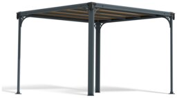 Palram Canopia Milano 3000 Gazebo - Grey - thumbnail 1