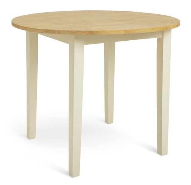 Argos Chicago Solid Wood 2-4 Seater Dining Table - Cream - image 1