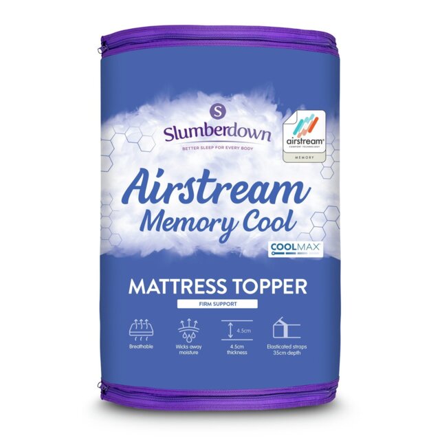 Slumberdown Airstream 4.5cm Mattress Topper - Single - image 1