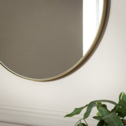 Habitat Gold Finish Round Wall Mirror - 40x40cm - thumbnail 2