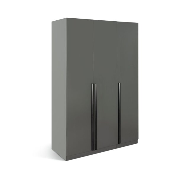 Habitat Munich 3 Door Wardrobe - Anthracite - image 1