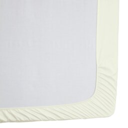 Habitat Egyptian Cotton 400TC Cream Fitted Sheet- Double - thumbnail 2