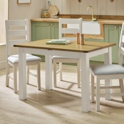 Argos Home Ashwell Extending 4 Seater Dining Table - Cream - thumbnail 1