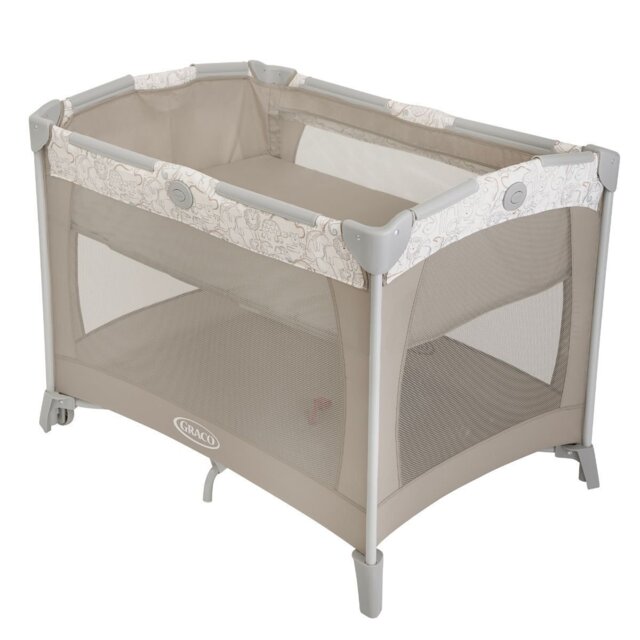 Graco Contour Bassinet Travel Cot - Safari - image 1